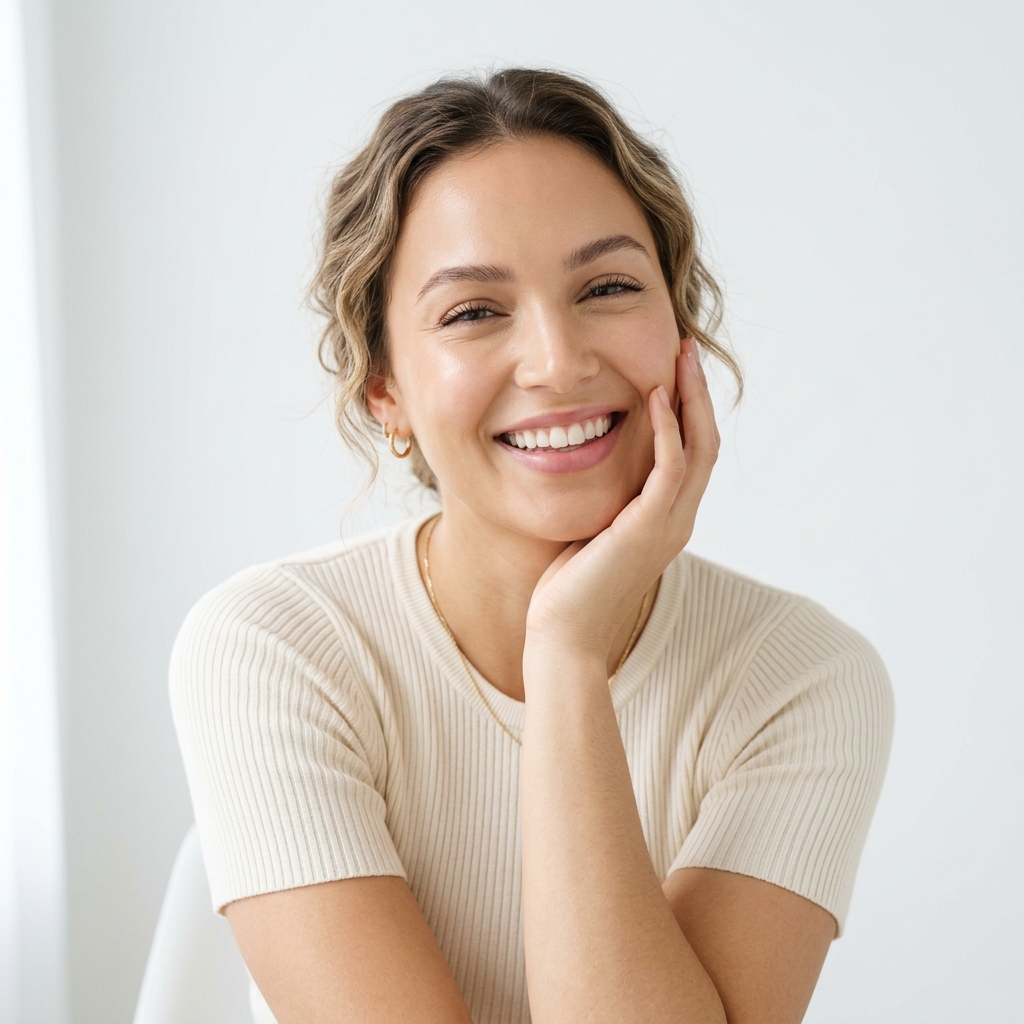 Beautiful woman with radiant skin